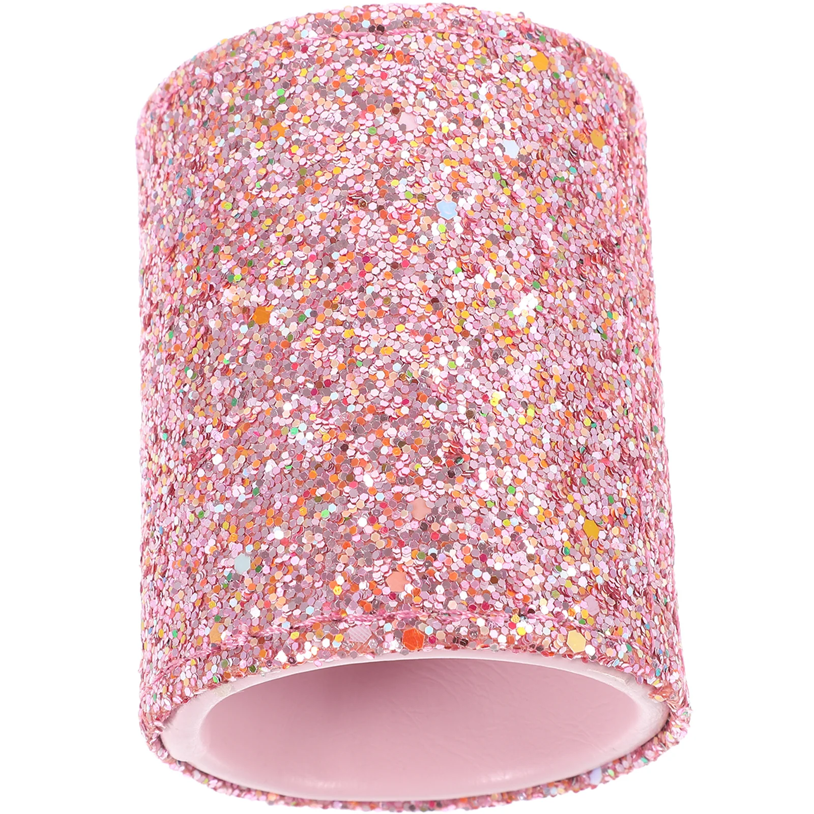 Kompaktowy pojemnik na pędzle do makijażu, stylowy, z brokatowym wykończeniem, przenośny organizer na narzędzia do makijażu do toaletki lub łazienki.