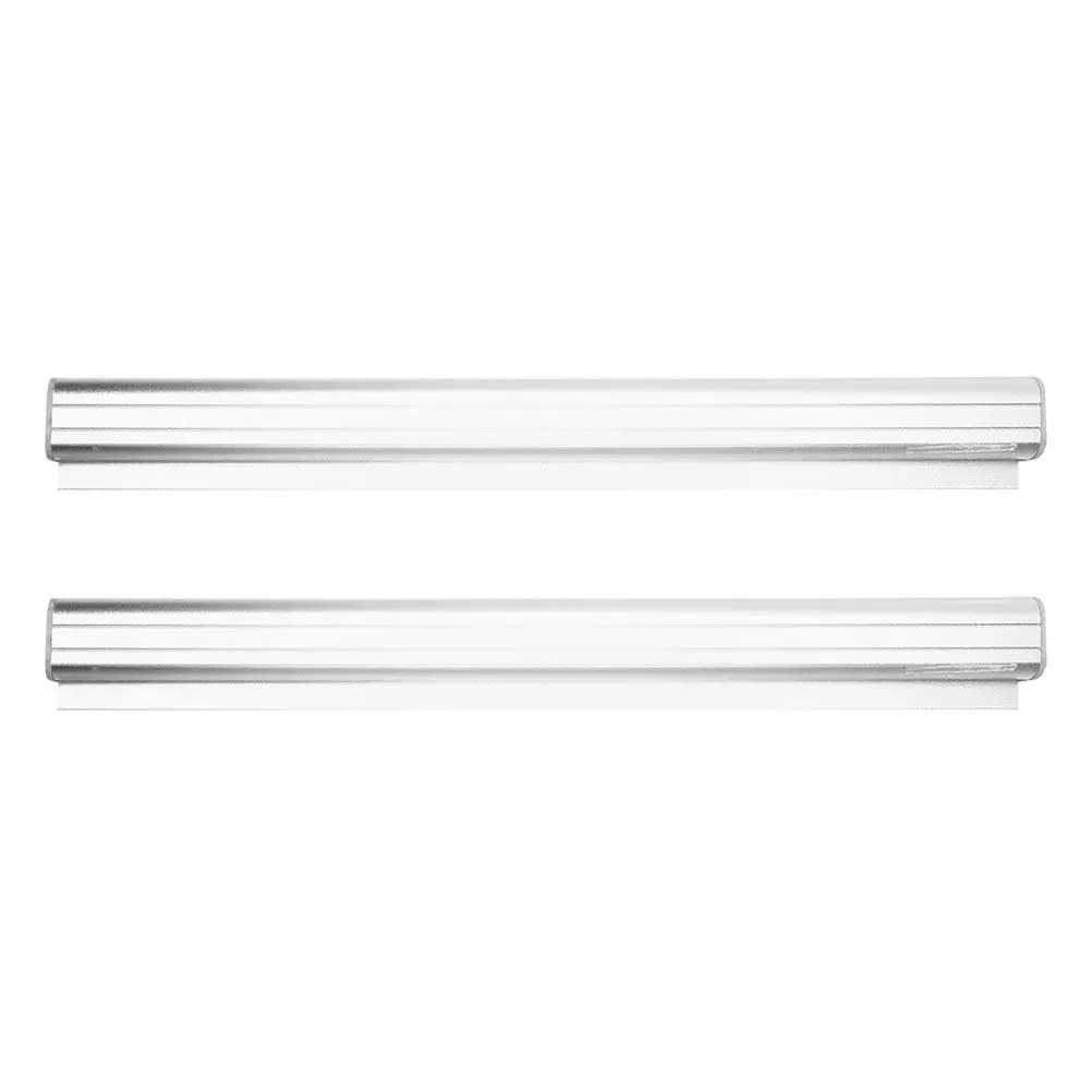 2Pcs Lightweight Aluminum Slide Check Rack Kitchen Order Holder No-Hole Ticket Display Rail for Restaurant Pubs Cafes