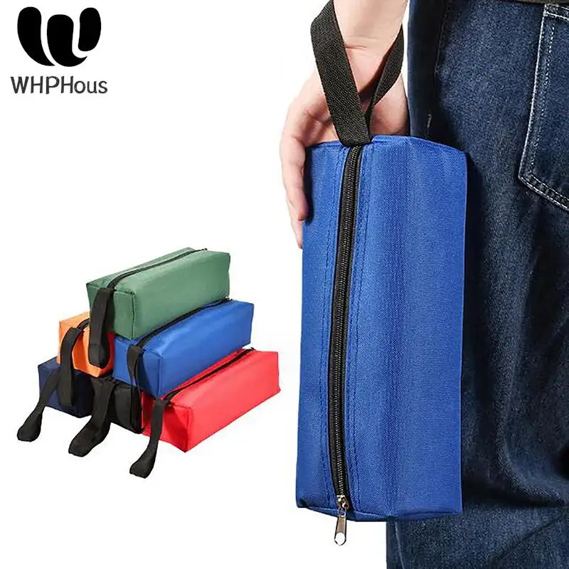 S/L Hand Tool Bag for Small Screws Nails Drill Bit Metal Parts Tools Bags Waterproof Canvas Instrument Case Organizer Universal