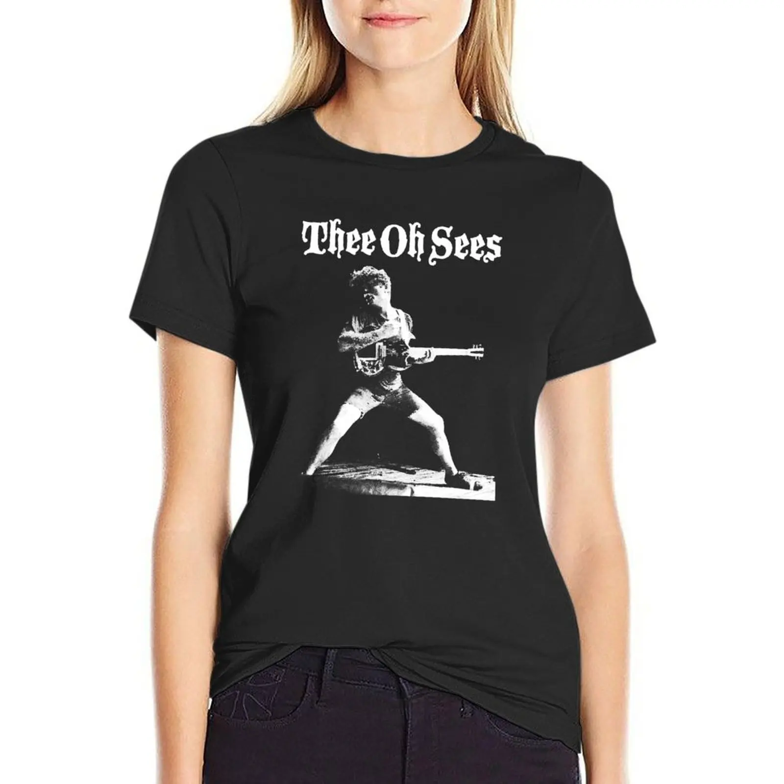 

Limited Edition Thee Oh Sees Band Music T-Shirt sweat oversized vintage t-shirts for Women pack