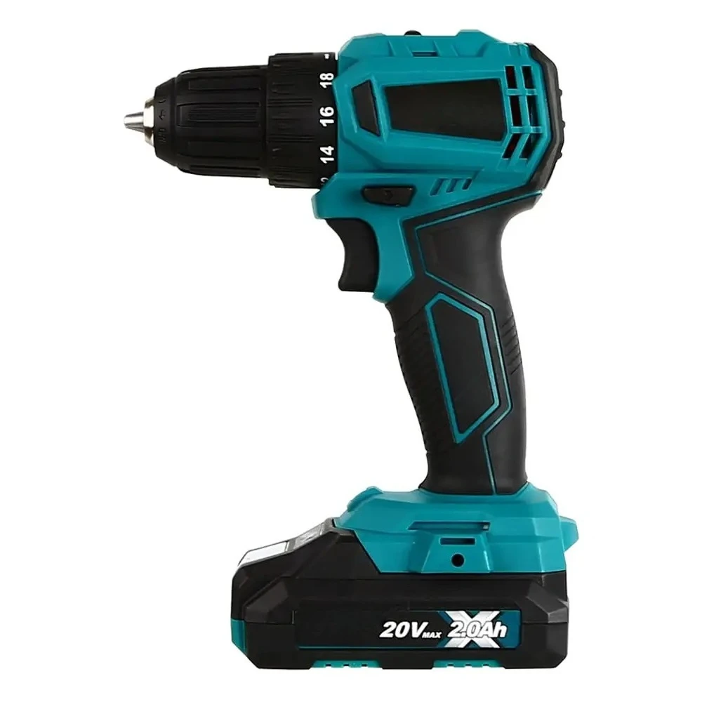 18 Torque Setting Tool Variable Speed Cordless Drill For Wood Work Brushless Hand Drill With 2 Speed Settings