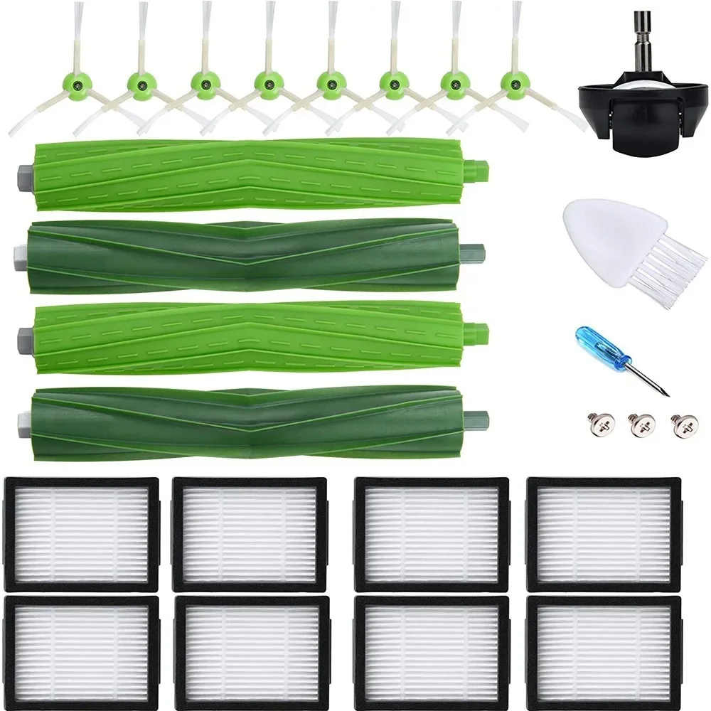 

23 Piece Set Compatible with Irobot I7 I7+E5 E6 Series Sweeping Machine Accessories, Main Brush Edge Brush Filter Set