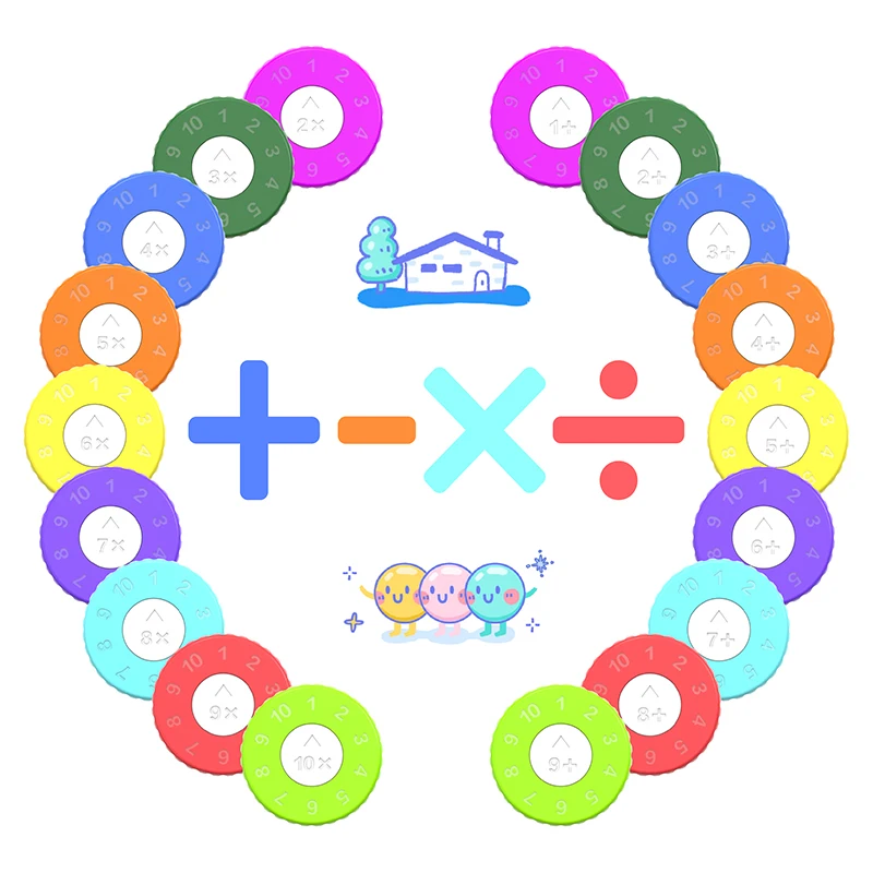 Matemática Fidget Spinner Jogo, Aritmética Spinning Toy, Matemática Ensino, Adição, Subtração, Multiplicação, Divisão, Puzzle Game