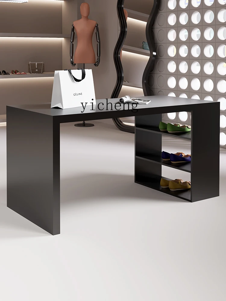 Tqh Clothing Store Middle Island Table Display Stand Modern Minimalist Display Table Shoe Store Shoes Display  Box