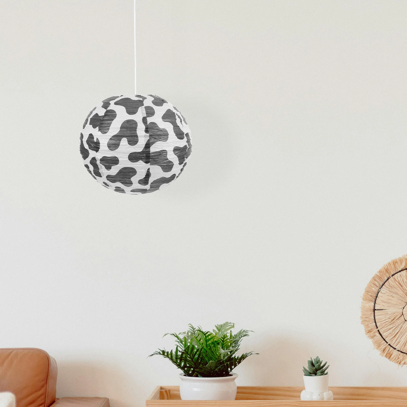 

Western Cowboy Party Paper Lanterns 30cm Cow Barnyard Farm Paper Lanterns Birthday Party Decorations Shower Supplies