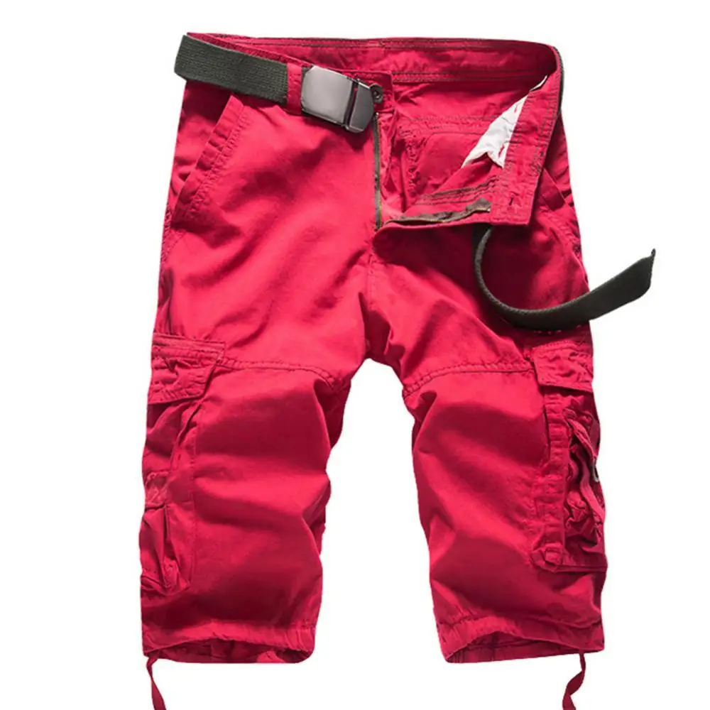 Pantalones cortos deportivos informales para hombre, pantalón de chándal con múltiples bolsillos para ciclismo, Verano