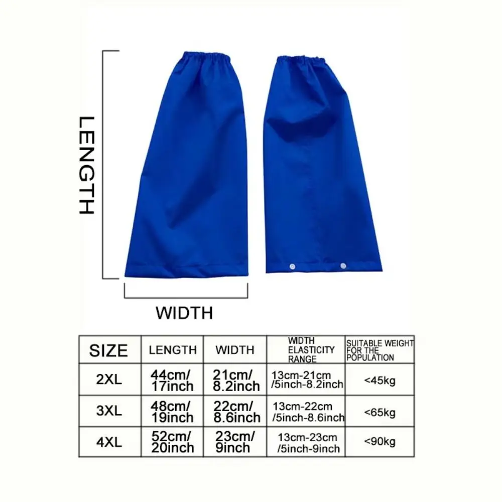 Obrázek 7: Vodotěsný déšť noha gaiters stain-proof větruodolná kalhotová noha zakrýt dust-proof elastická pás half-length nohama ochrana zemědělský