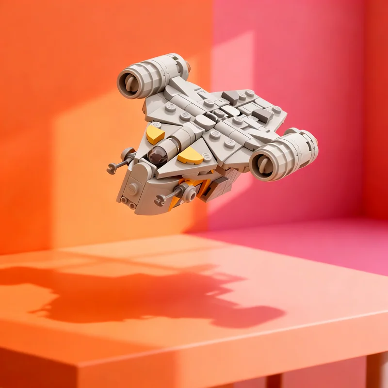 196pcs MOC Star Battle MINI Bounty Hunter s Gunship Model Christmas Gift DIY Decorative For Bookshelf And Home