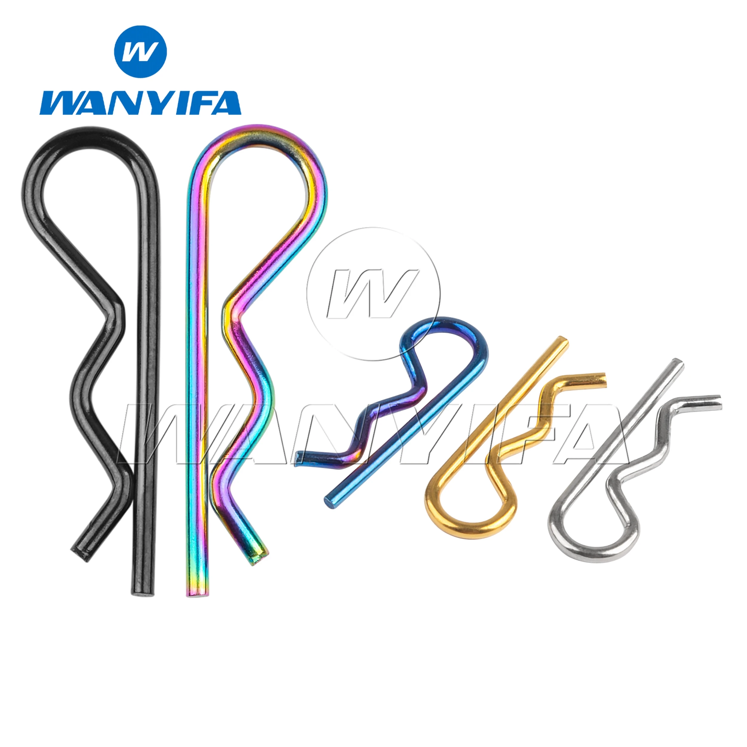 Wanyifa Titanium Gr5 Brake Caliper Pad R Pins (Diameter=1.0mm) 2/6/10PCS