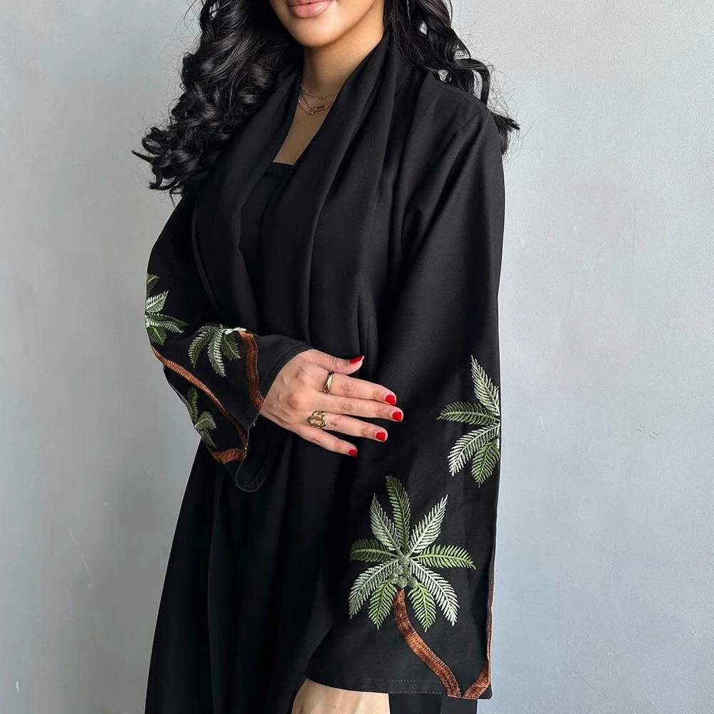 Robe Cardigan Abaya Long Dress Satin Fashion Party Evening Women Muslim Moroccan Kaftan Jalabiya Islam Women's Clothes