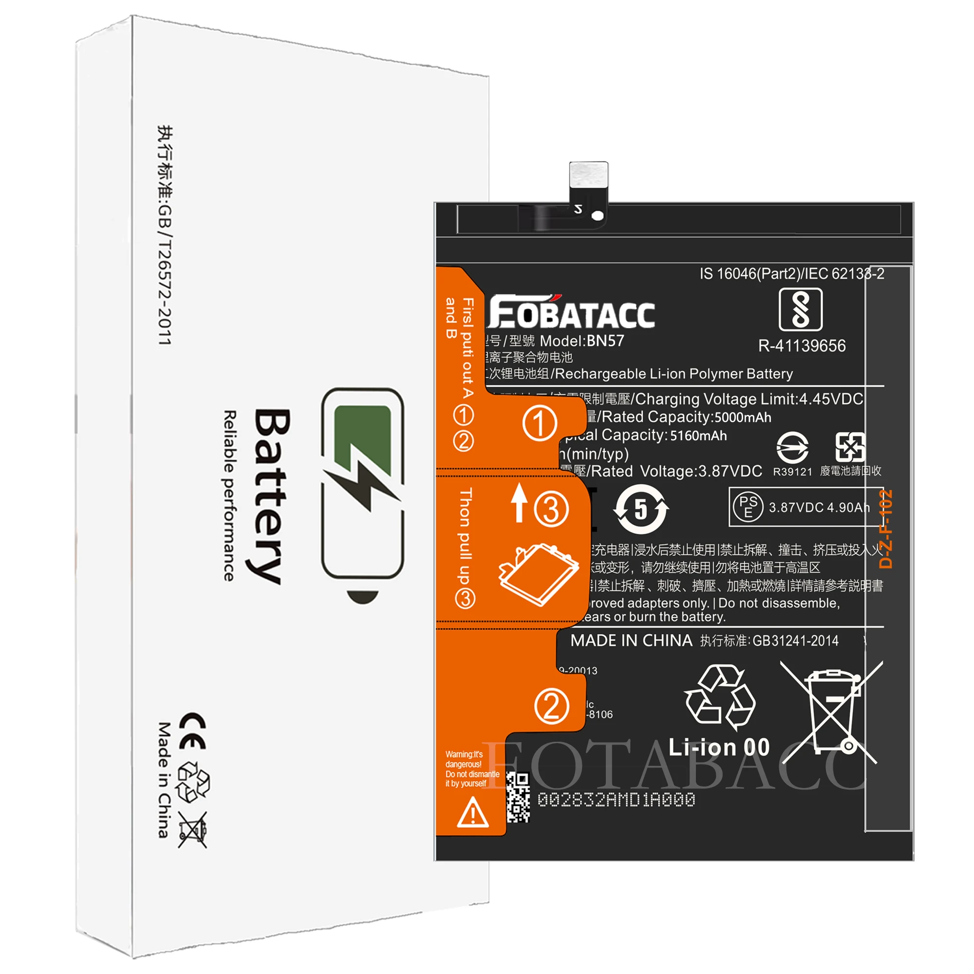 EOTABACC 100% New Original Battery BN57 For XIAOMI  POCO X3 NFC/POCO X3 PRO Phone Battery +Tools