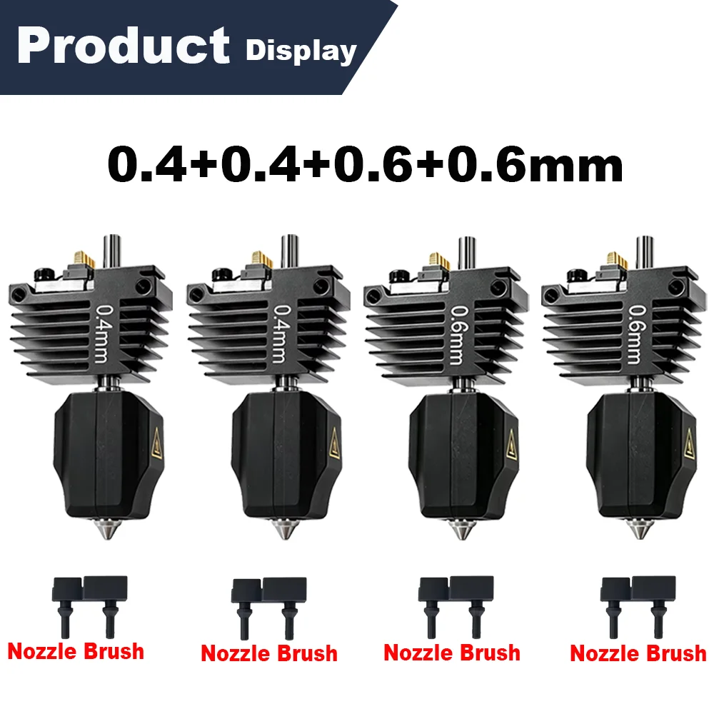 C5 Hotend-mondstukset voor Flashforge Creator 5 en 5 Pro, met snelle verwisselingsfunctie, gemaakt van gehard staal, verkrijgbaar in de maten 0,25/0,4/0,6/0,8 mm, vervangingsonderdelen voor de