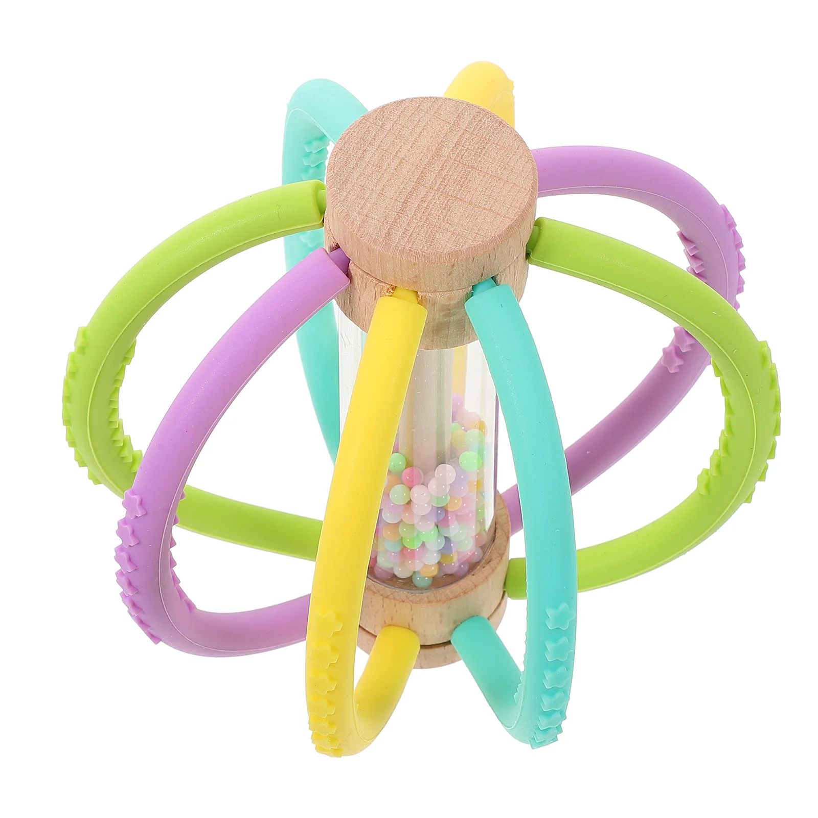 

Силиконовый детский прорезыватель в форме шарика, маленький сенсорный жевательный успокаивающий прорезыватель для младенцев, детская жевательная игрушка, сенсорная игрушка для прорезывания зубов