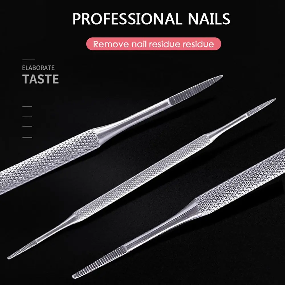 Steel Satin Edge Toenail Cleaning Hook Remove Nail Dirt Ingrown Toenail Lifter Manicure Foot Care Tool Pedicure Toenail Files