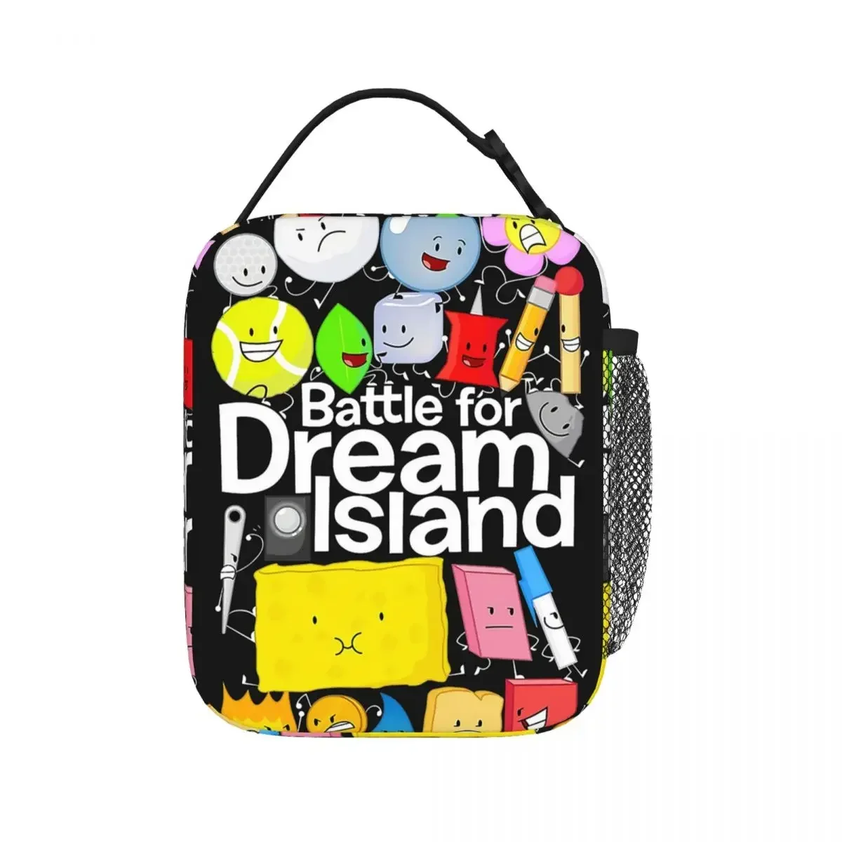 

BFDI Poster Lunch Bags Insulated Lunch Tote Portable Leakproof Picnic Bags Reusable Large Capacity Thermal Insulation Bag