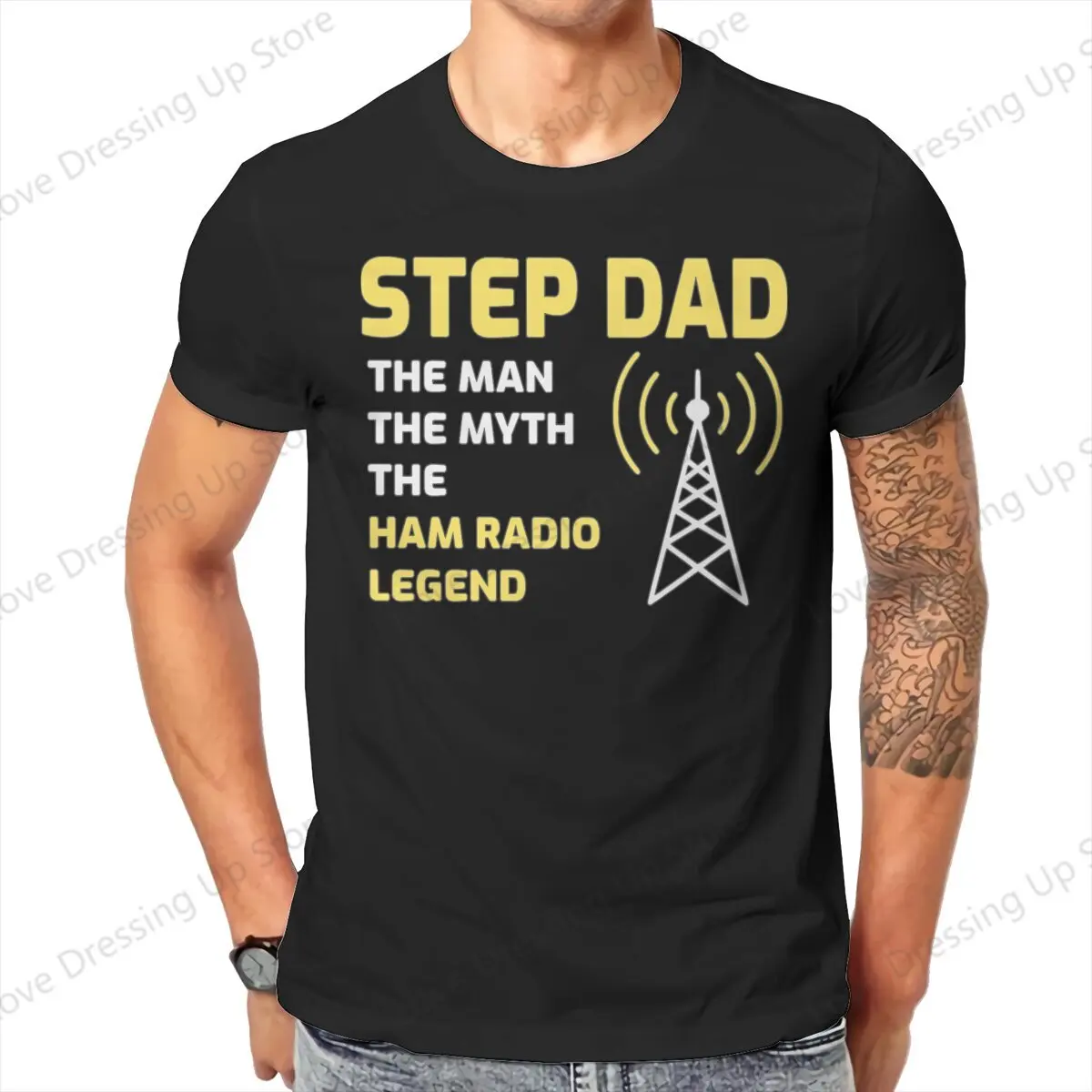 100%Pure Cotton Sport Men T-Shirt Amateur Ham Radio Gift Short sleeve Tshirts O-Neck Tee Funny Tops