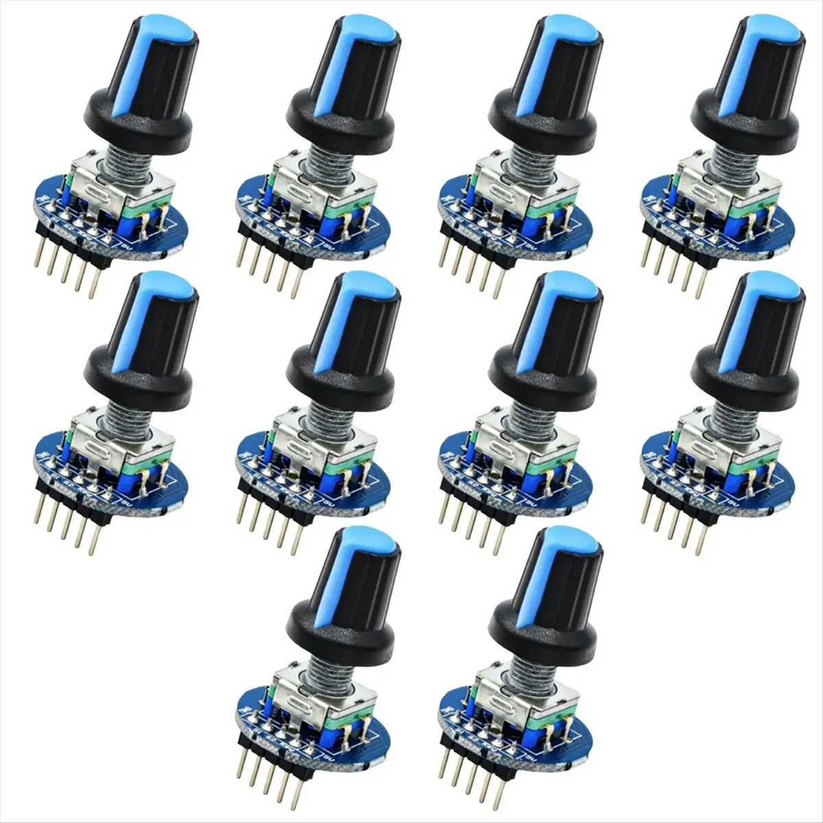 618 Mega Sale-EC11 Encoder Module Rotation Potentiometer Module Encoder Rotary Potentiometer with Knob Cap