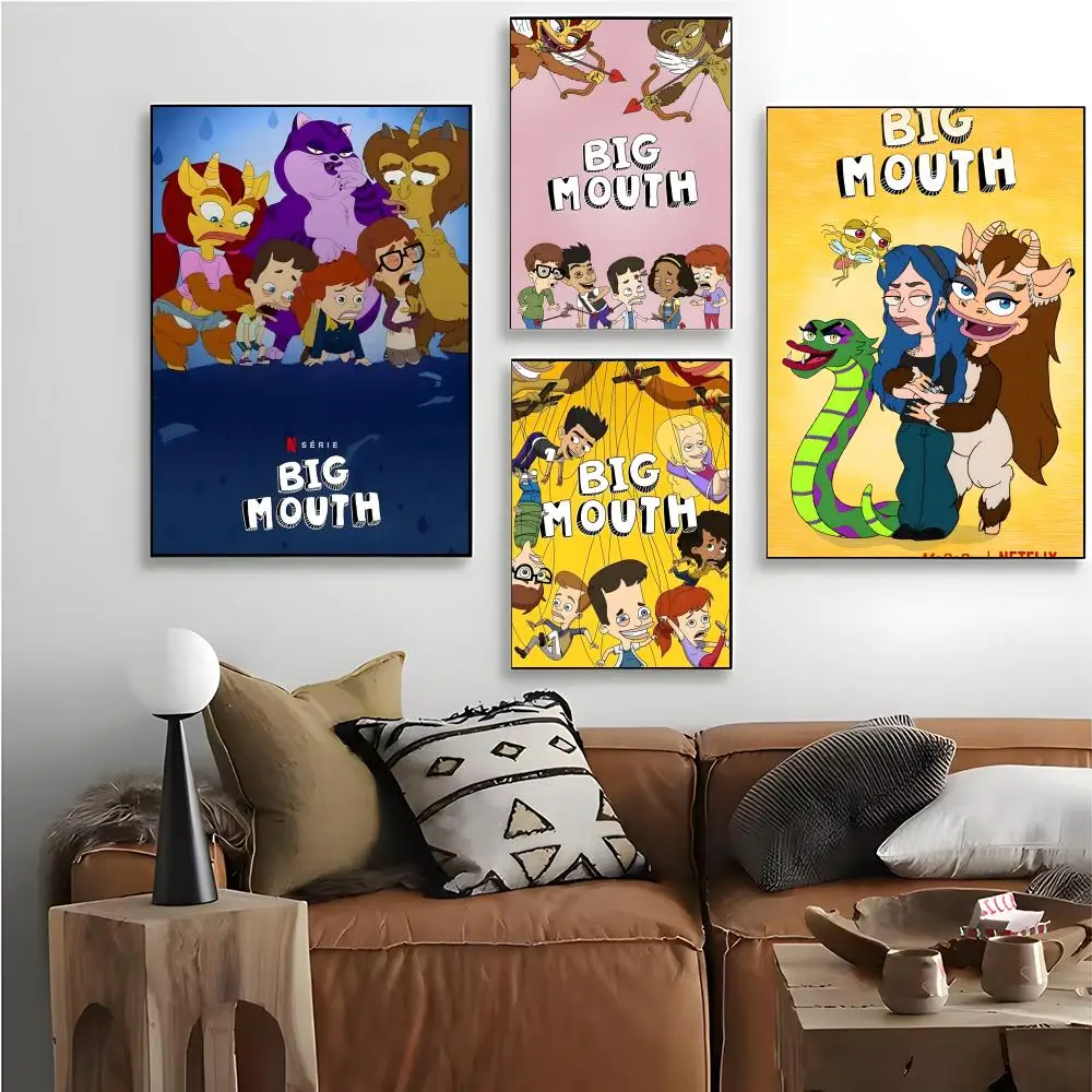 Vivid Mouths Poster Canvas Wall Art Poster Decorative Mural Home Decor Gift Unframed