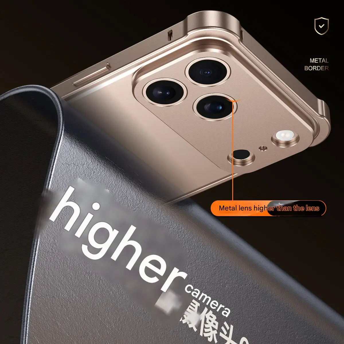 Caja de parachoques de metal de aleación de aluminio para iPhone 17 Pro Max Air con kits de protección de lente de cámara de metal