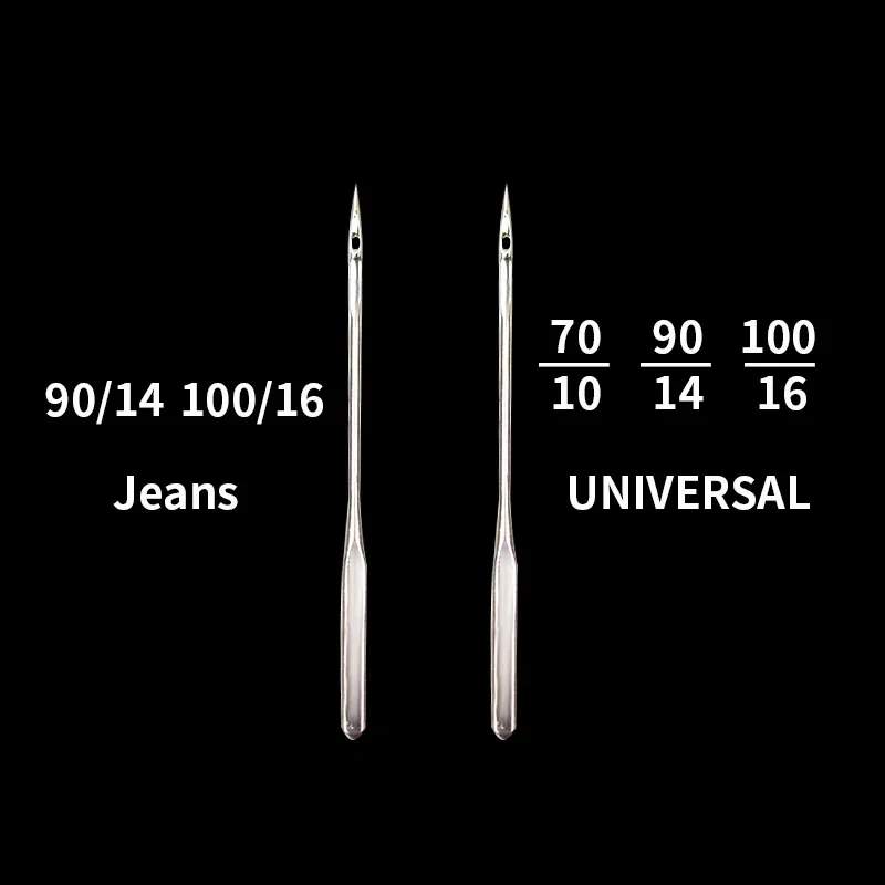 Universal Sewing Machine Needles, 20pcs, Suitable for Jeans, Regular Sharp Point, Ballpoint, for Home Sewing Machine Accessories