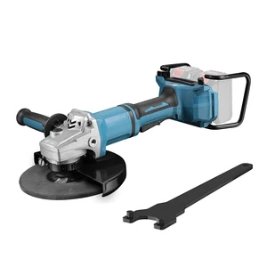 180mm Brushless Angle Grinder Handheld Cordless Woodworking Polishing Metal Cutting Power Machine For Makita 18V Battery