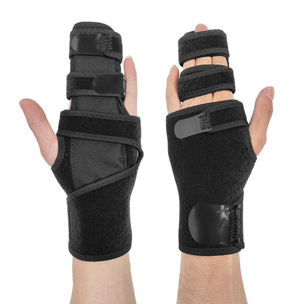 1Pcs Finger Wrist Splint Support for Two/Three Fingers, Wrist Brace Guard With Aluminum Plate OK Cloth Fabric Hand Protector