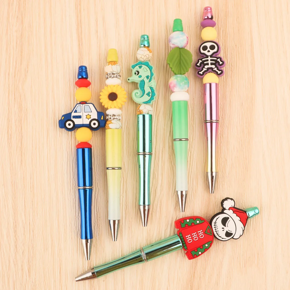5/10pcs New Silicone Beads Cartoon Nurse Teacher Focal Bead For Jewelry Making DIY Jewelry Necklace Bracelet Accessories