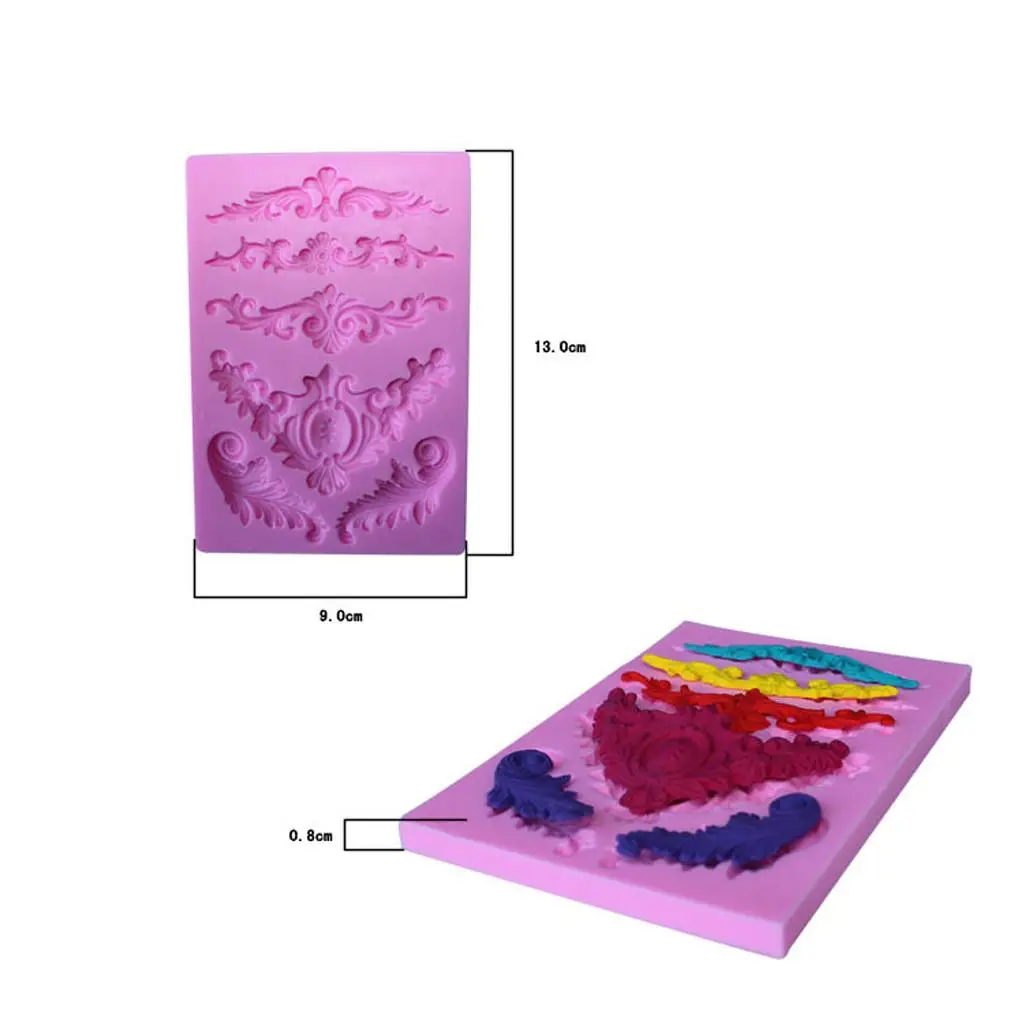 2pc Silicone Fondant Cake Decorating Tools Shape Decorating