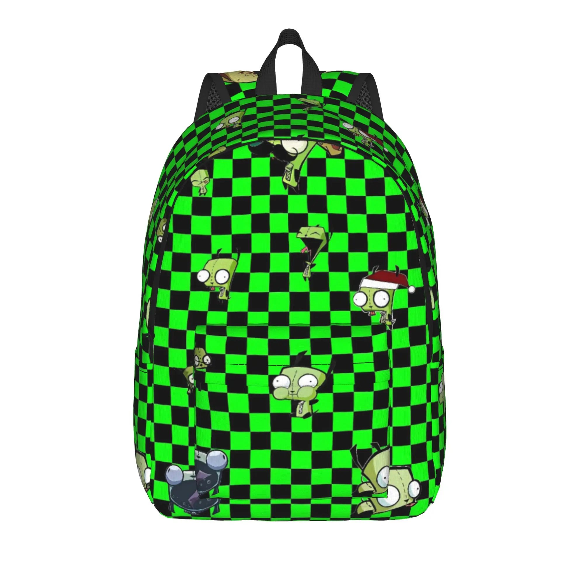 Invaders Zims 2025 Series Funny Character Backpack  Student Polyester Trekking Backpacks Soft Funny School Bags Rucksack