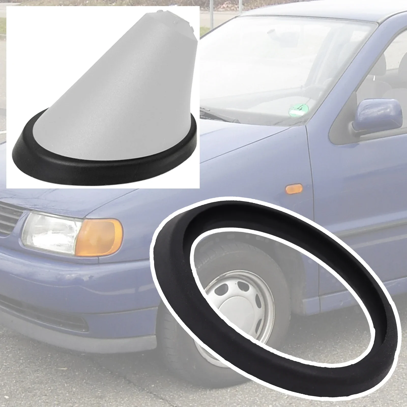 Samochodowy maszt dachowy Bicz Antena Antena Podstawa Uszczelka Podkładka Uszczelka Do VW Polo 6N 6KV MK3 9N MK4 1994 - 2005 2006 2007 2008 2009