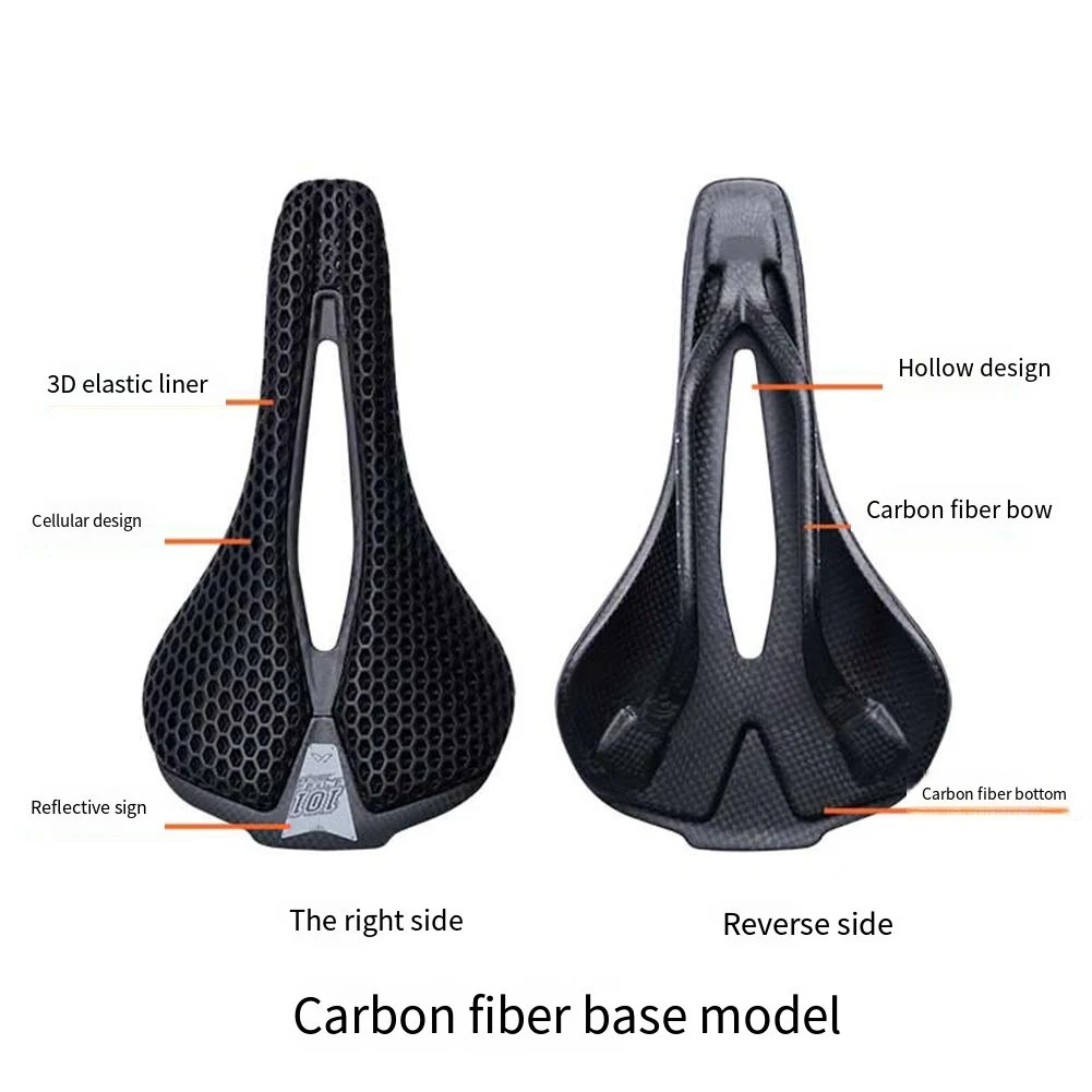 3D Printing Ultralight Bicycle Saddle Breathable Mountain Bicycle Cushion Racing Bike Saddle for Men Women Long Distance Cycling