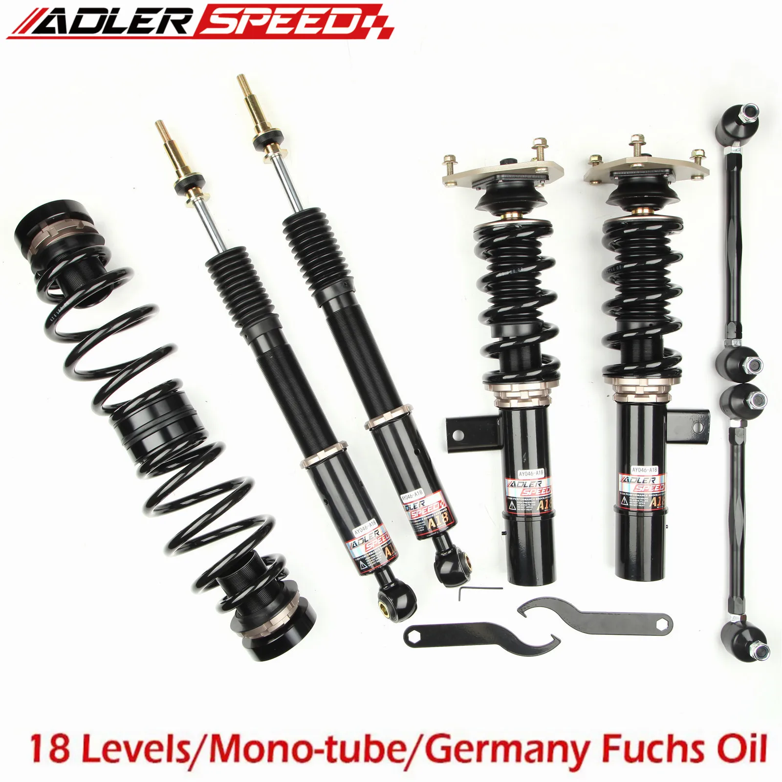 

ADLERSPEED 18-позиционный регулируемый комплект подвески койловеров для Volkswagen Passat (B7/B8) 12-19