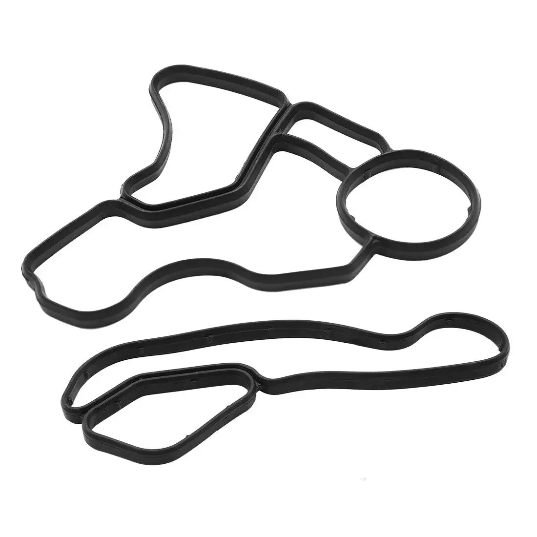 Cooler Housing Gasket Engine Oil Filter Seal Set For BM 11427537293 11427525335 2 pcs  each item 1 pcs