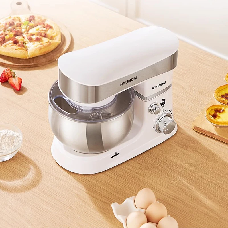 HYUNDAI Chef Machine Food Mixer Household Dough Kneading Machine 3L Multi-function Fully Automatic Household Electric Egg Beater