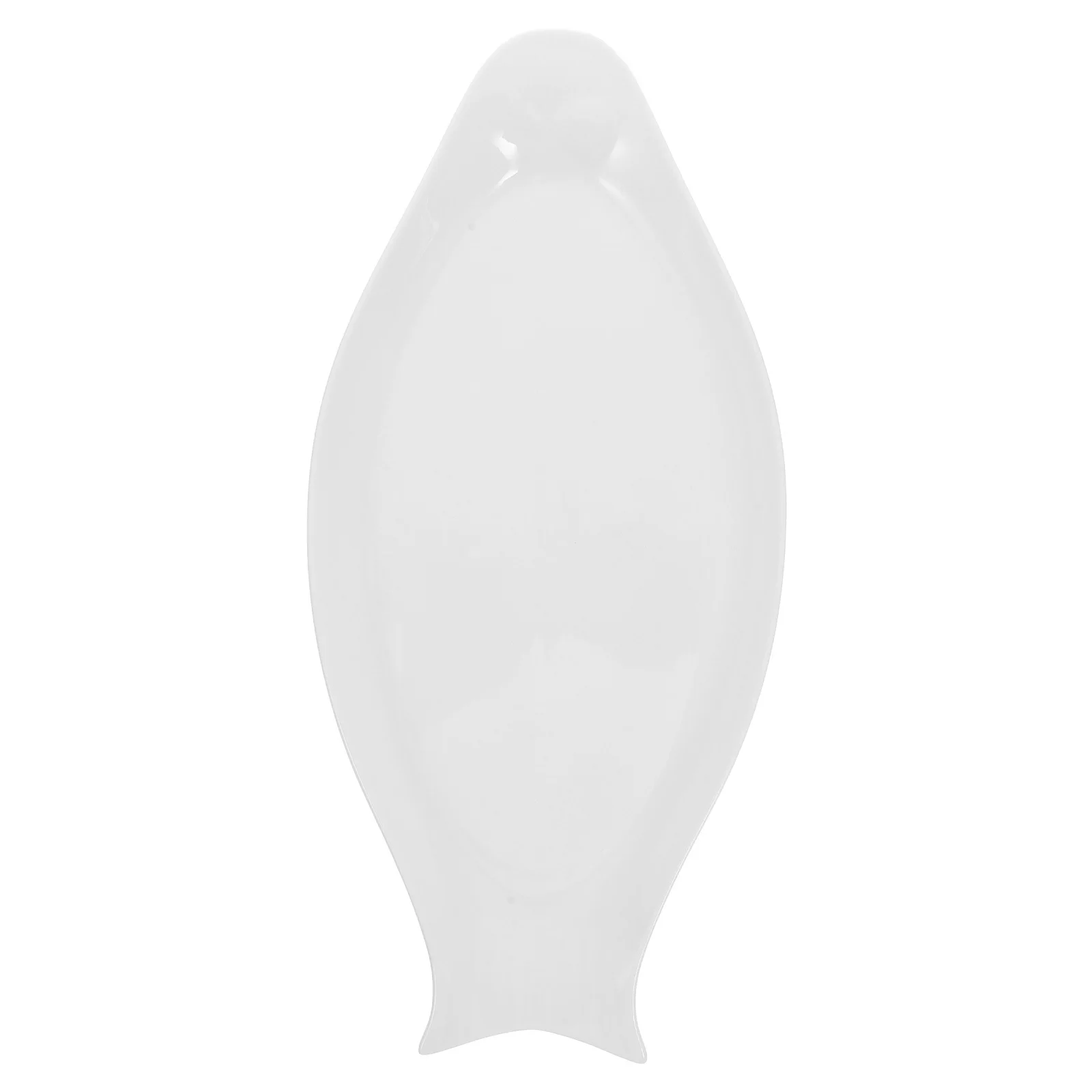 

1Pcs Ceramic Fish Plate Pure White Oval Shaped 16 Inch Ideal Steamed Household Kitchen Serving Tray Pure White Plate