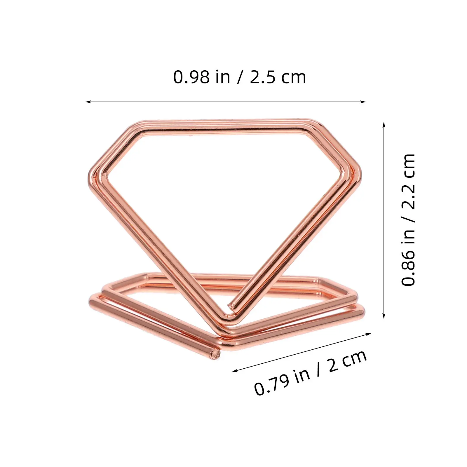 10Pcs Sleek Metal Place Card Holders Triangular Note Clip Design for Business Cards Memos Table Numbers Desk Display