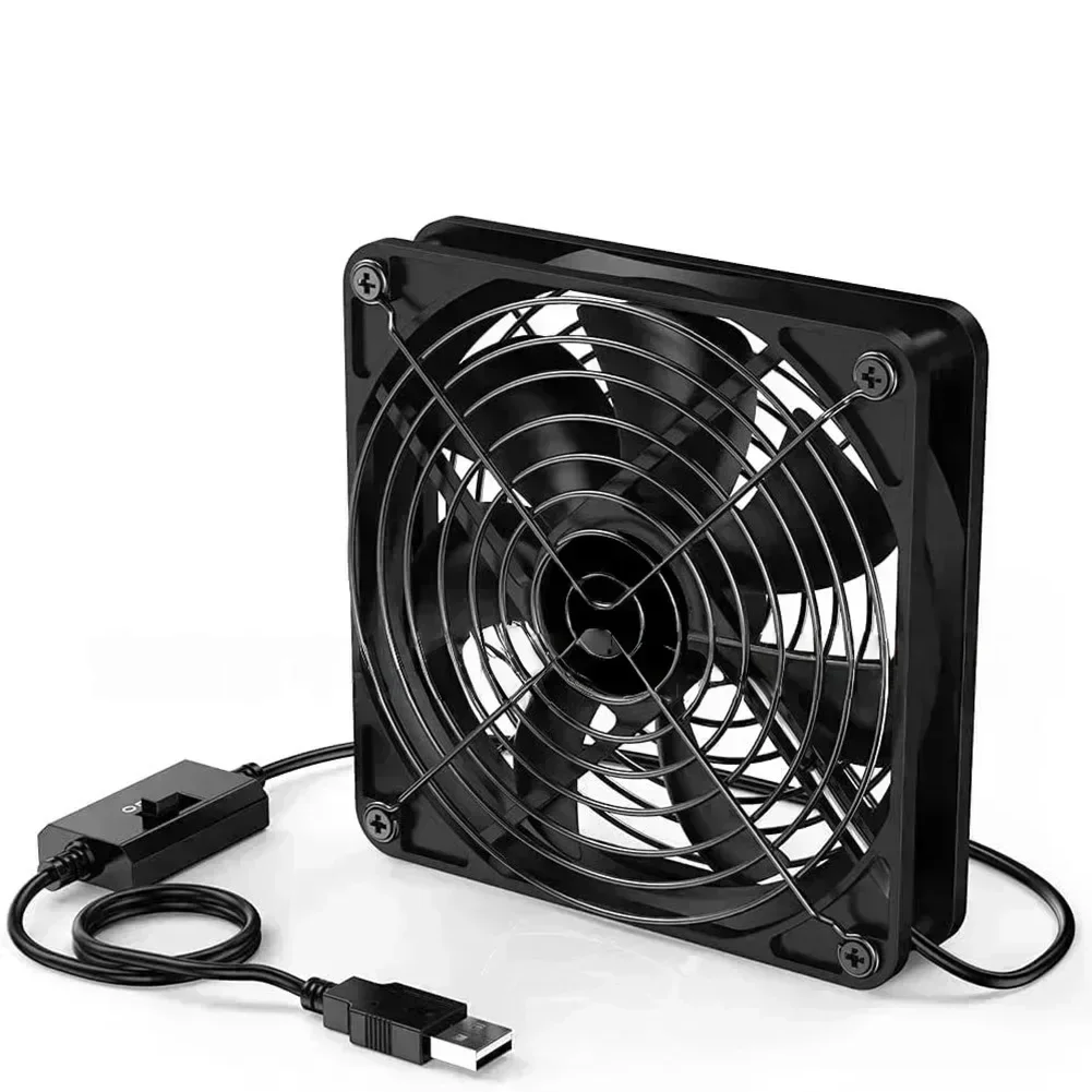 

USB-вентилятор с 3 регулируемыми скоростями, двойными шарикоподшипниками, 8x8 см или 12x12x2,5 см, охлаждающее решение для ПК, ноутбуков и деталей маршрутизатора