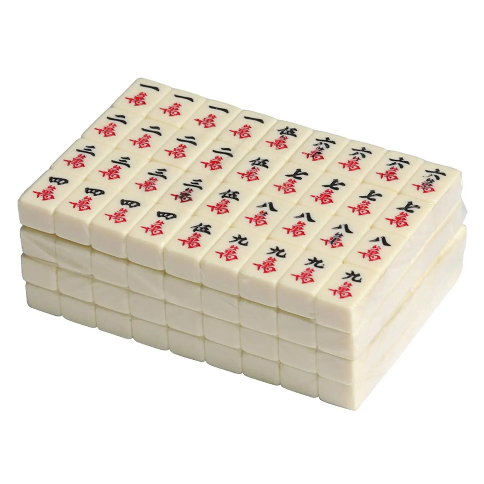 

Mini Mahjong Set with Carrying Case Activity Games Toys for Home Party Travels