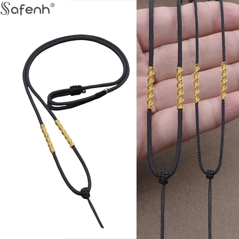 

Аксессуары для изготовления ювелирных изделий, цепочка ручной работы с бисером для ювелирных изделий, цепочки с золотой нитью, ювелирные изделия «сделай сам», изысканная веревка