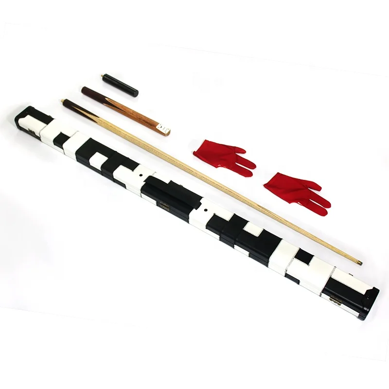 Factory price billiard accessory kit, 3/4 snooker cue+ cue case+ glove