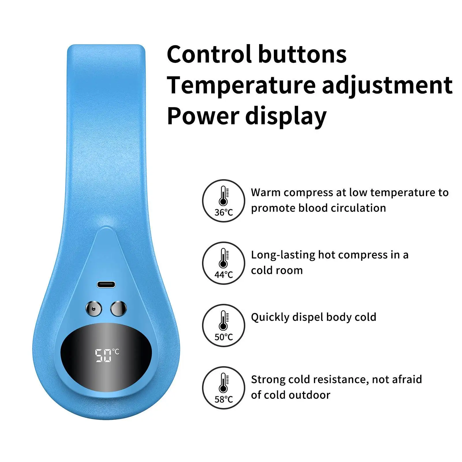 Rechargeable Electric Neck Warmer for Winter - Boost Circulation & Combat Cold during for outdoor Sports