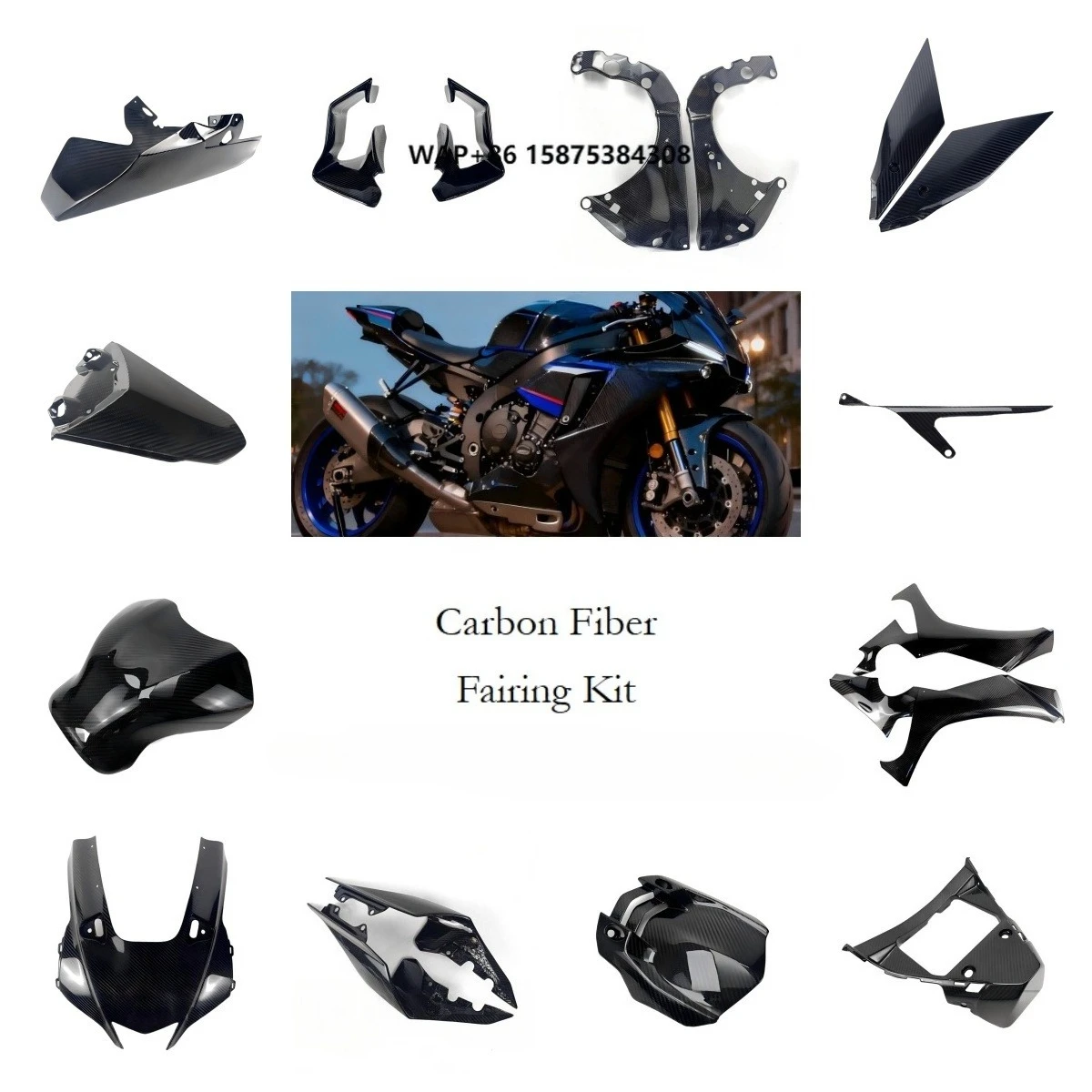 

OEM Carbon Fiber Motorcycle Fairing Kit for YZF R1M 2020 2021 2022 2023 2024 Fairing Kit OEM Spot Goods or Wholesale
