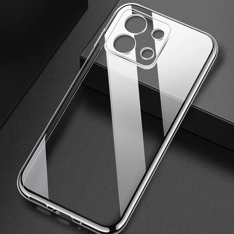 Ultradünne, klare Silikon-Schutzhülle für Xiaomi Redmi Note 13 13R Pro Plus 13 4G 5G Vollsilikon-Schutzhülle 13C – Detail 2
