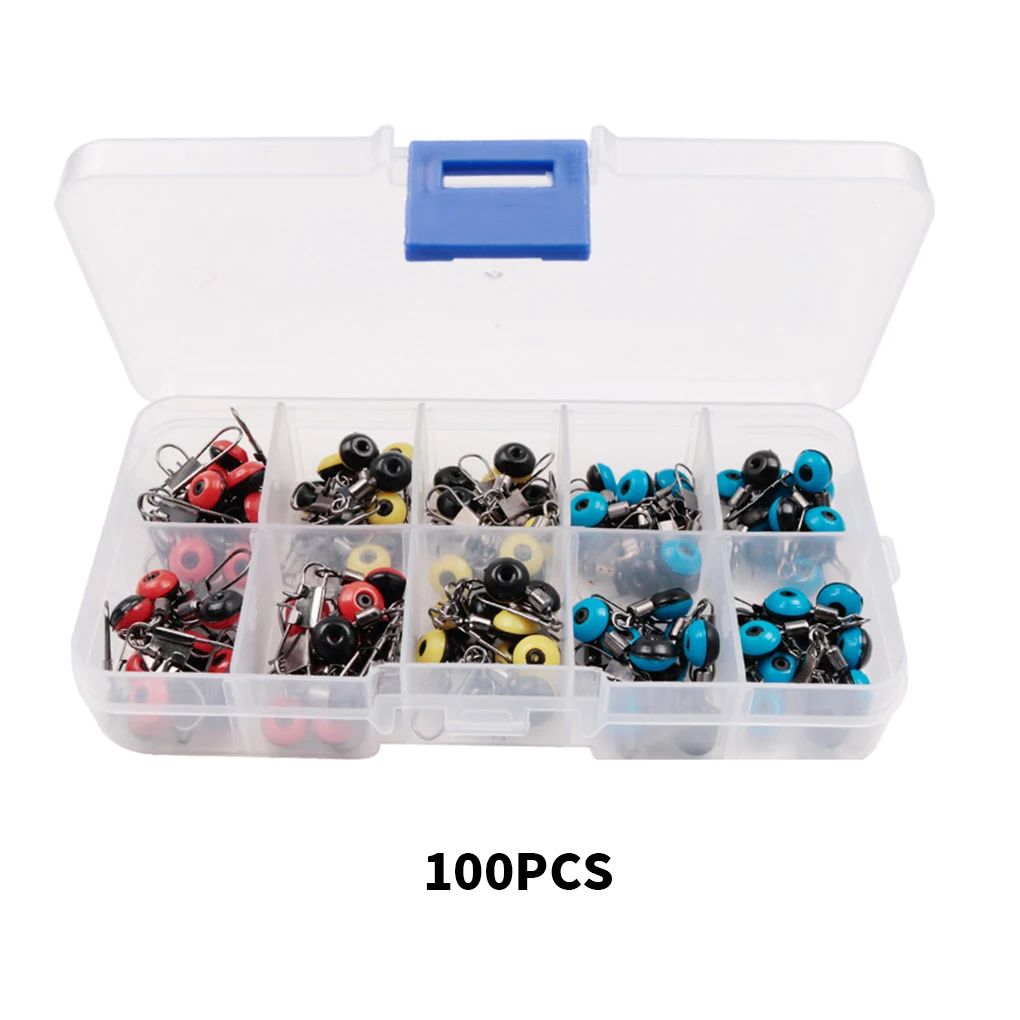 100PCS Space Bean Smooth Sea Beans set Multi Color Rotary Joint Low Friction Fishing Accessory Connector Outdoor