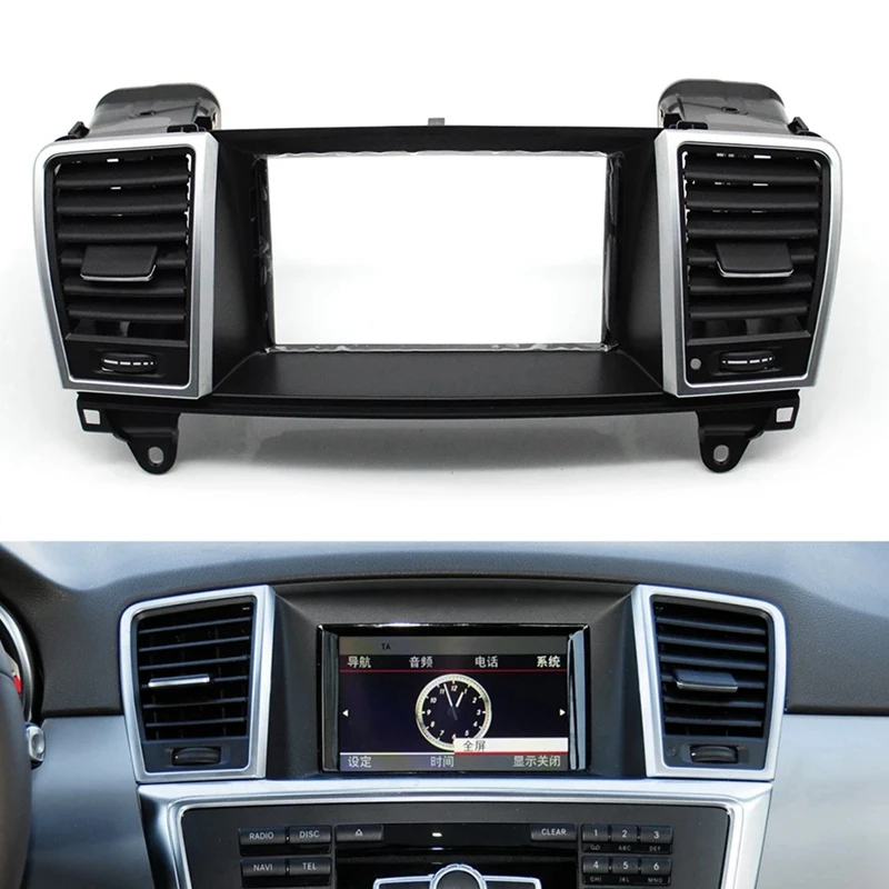 Car Dashboard Central Air Conditioning AC Vent Grille Complete Assembly For Mercedes Benz M ML GL Class W166 2012-2015