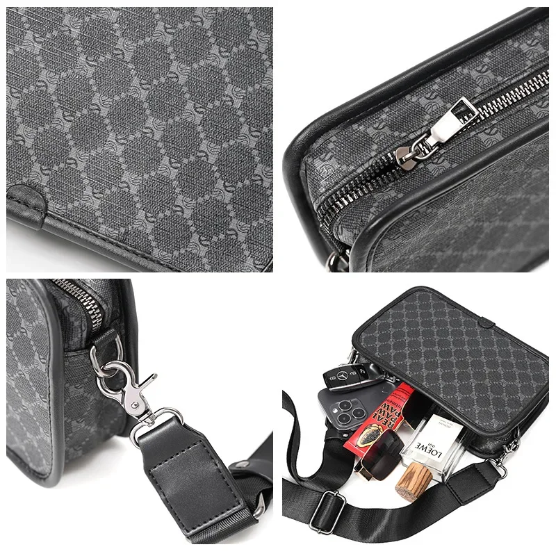 Imagem -05 - Bolsa de Ombro de Couro pu Masculina Business Travel Tote Designer