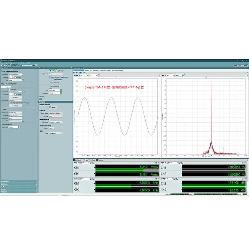 Singxer SA-1 Vollständig symmetrischer, diskreter Verstärker/Vorverstärker der Klasse A, Kopfhörerverstärker mit mehreren Schnittstellen