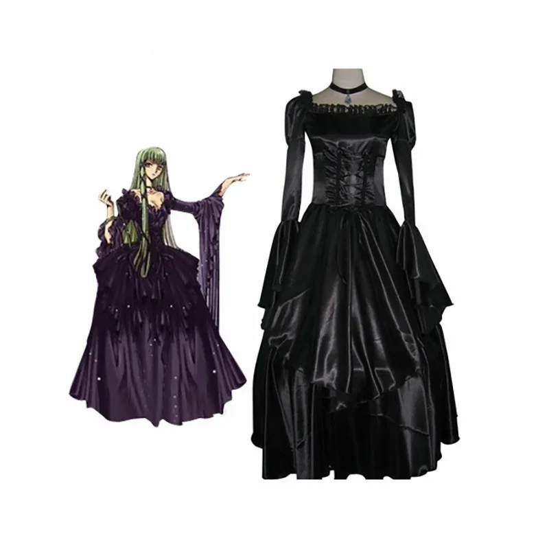 Free Shipping Code Geass C.C Adult Women Halloween cosplay costume