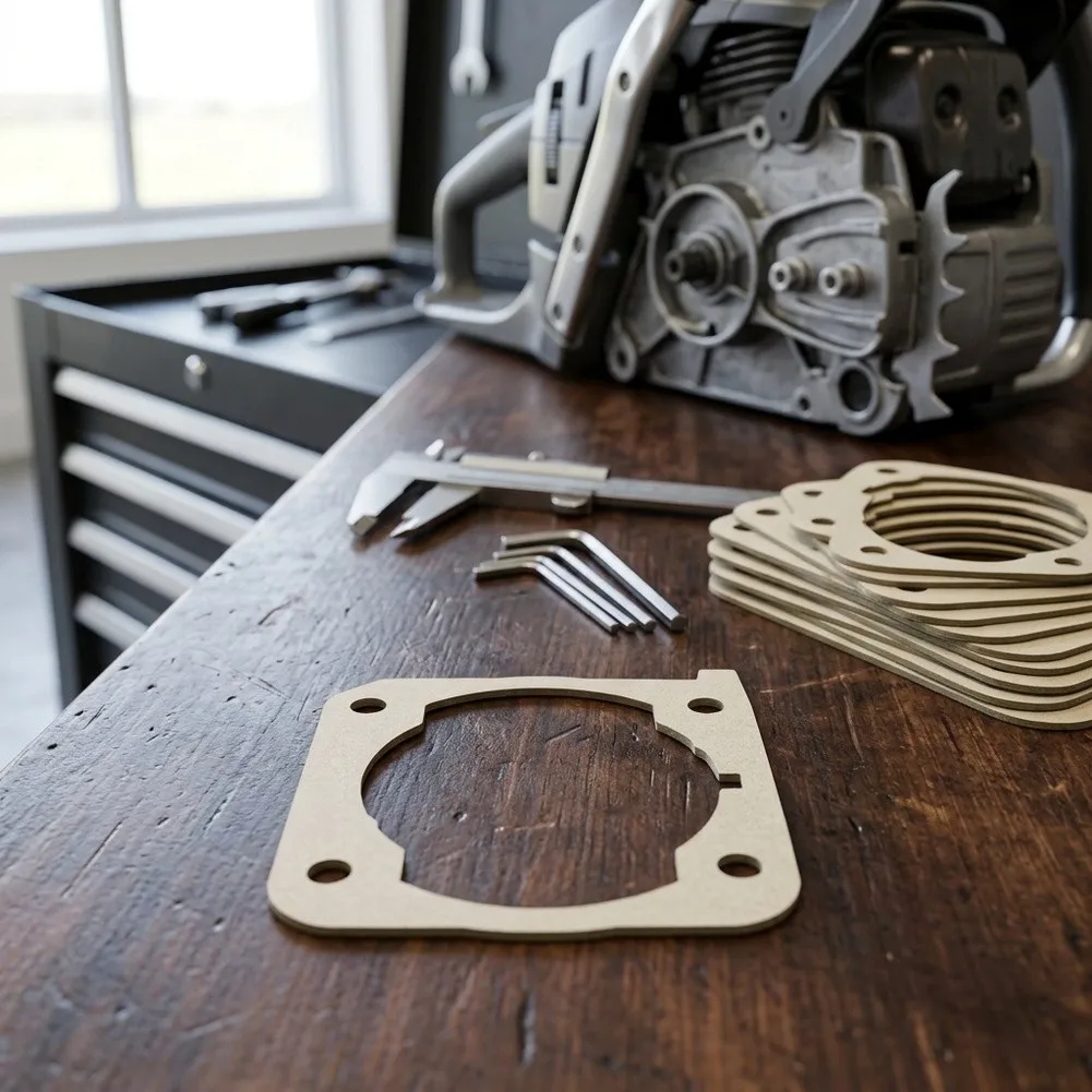 For Engine Maintenance for chainsaw Base Gasket As Shown 0.330mm Thickness Resilient Material Build for chainsaw Model 340