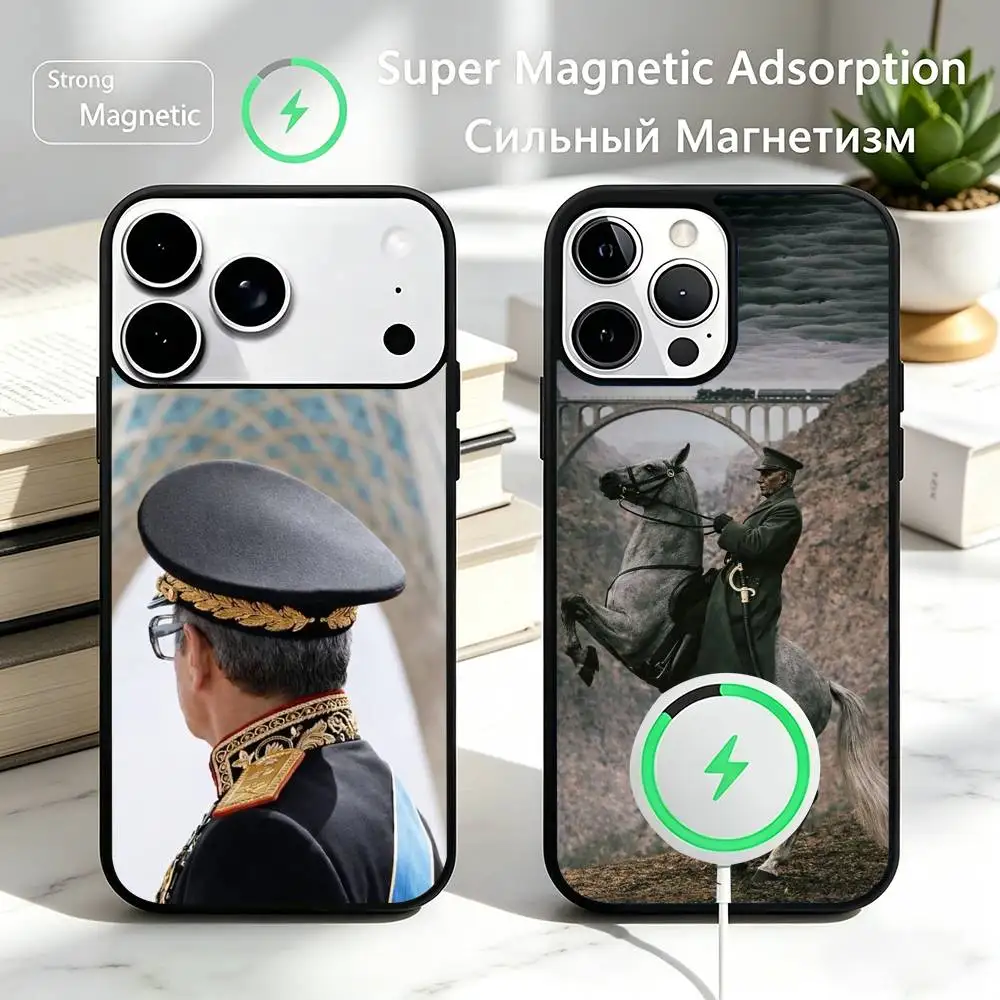 

Mohammad Reza Pahlavi Iran Phone Case For iPhone17,16,15,14,13,12,11 Plus,Pro Magnetic For Magsafe Wireless Charging